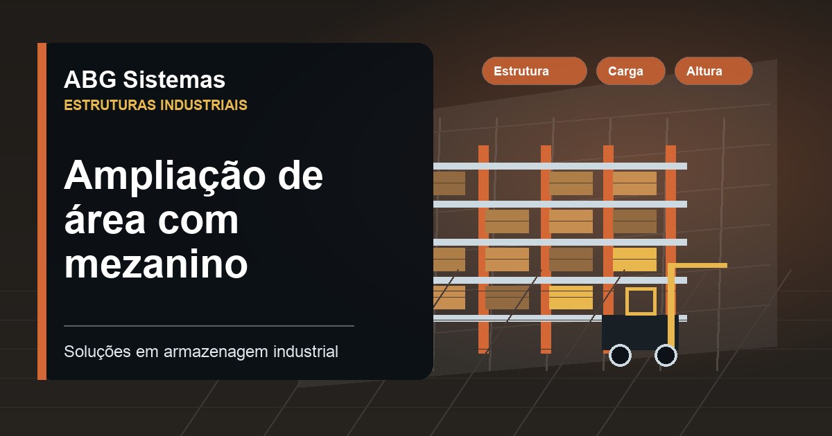 Ampliação de área com mezanino