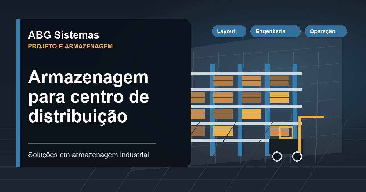 Armazenagem para centro de distribuição