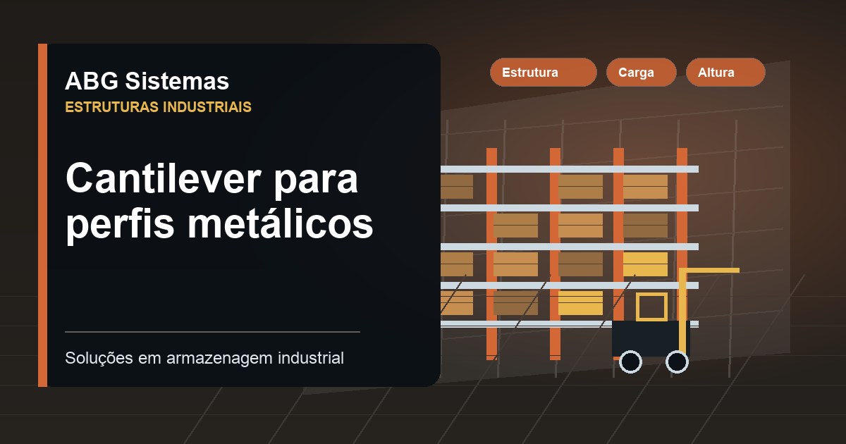 Cantilever para perfis metálicos