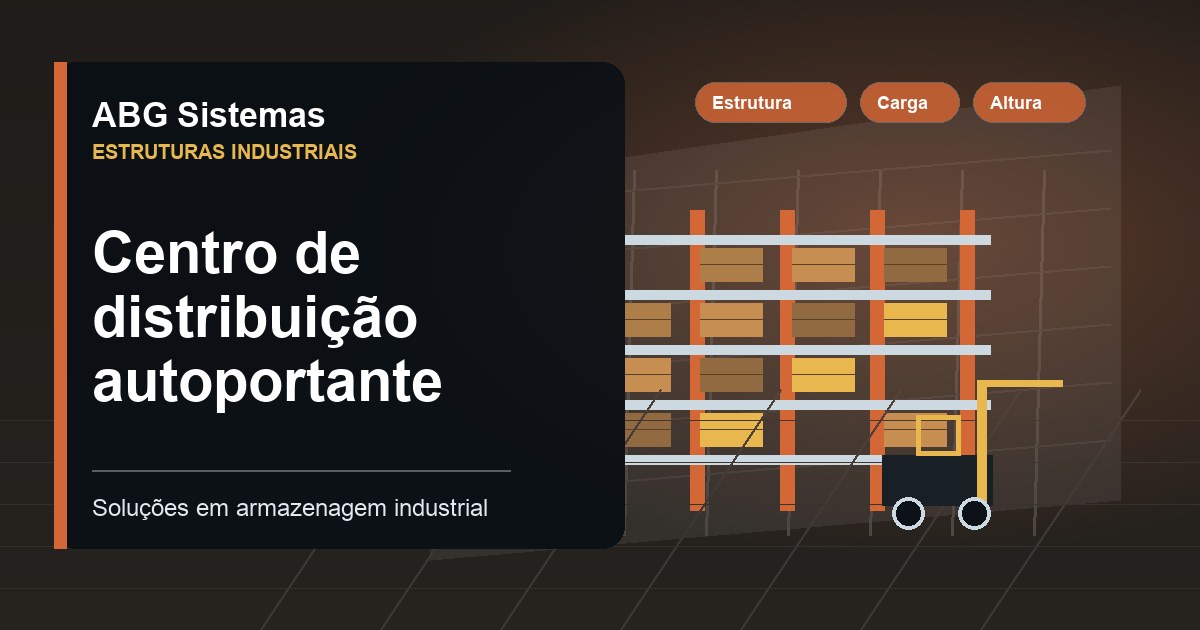 Centro de distribuição autoportante