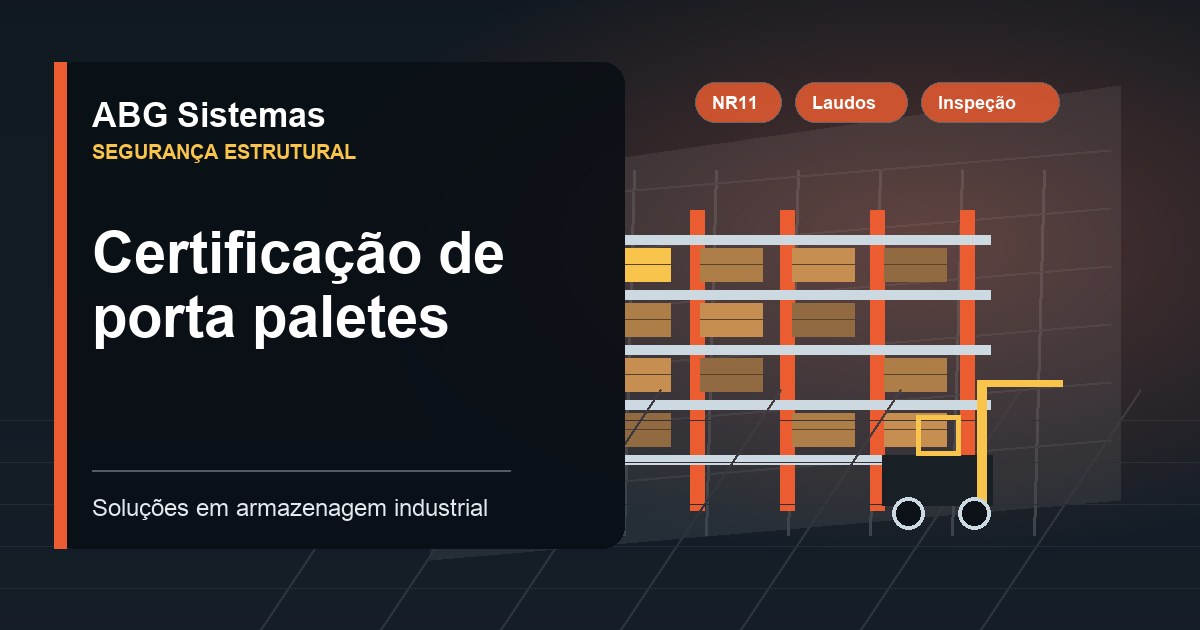 Certificação de porta paletes