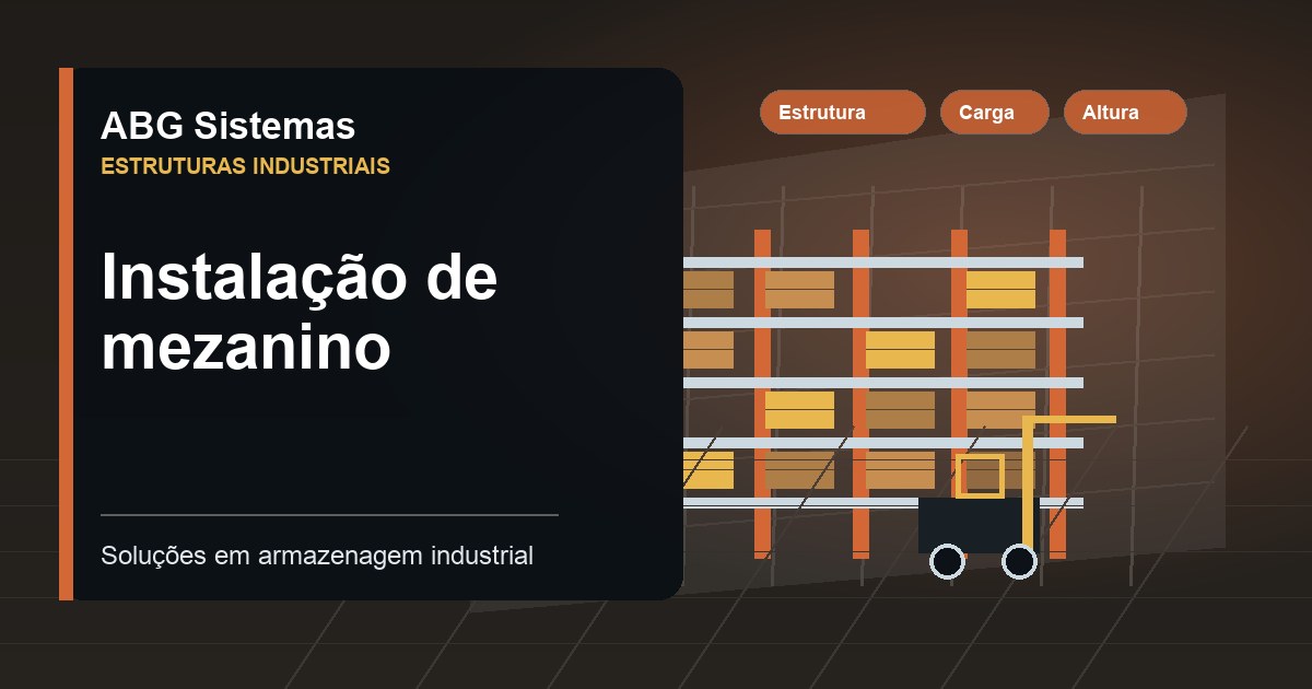Instalação de mezanino