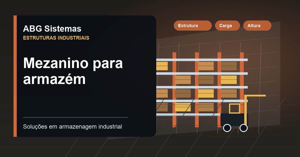 Mezanino para armazém