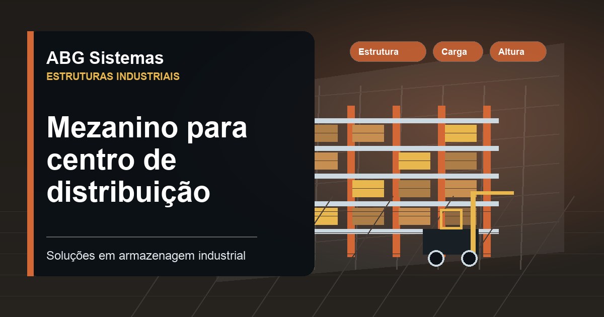 Mezanino para centro de distribuição