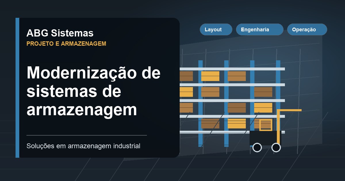Modernização de sistemas de armazenagem