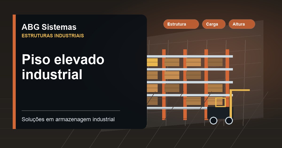 Piso elevado industrial