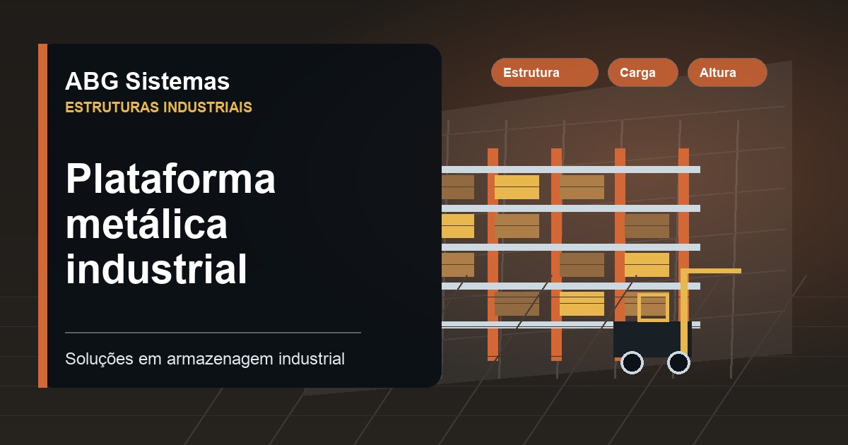 Plataforma metálica industrial