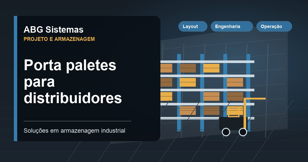 Porta paletes para distribuidores