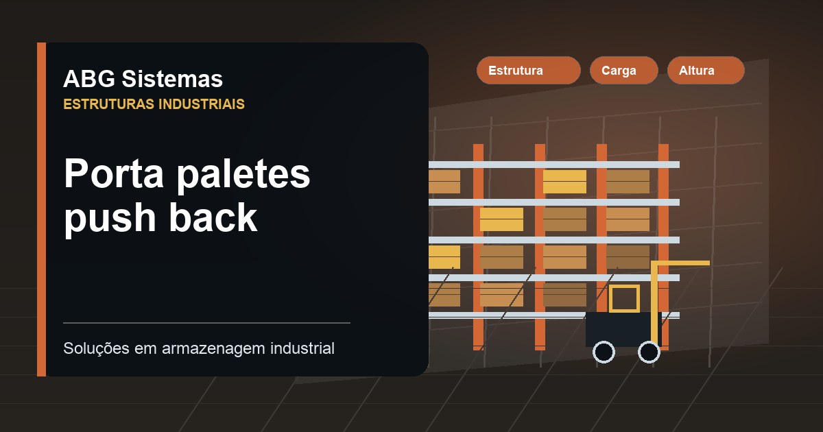 Porta paletes push back