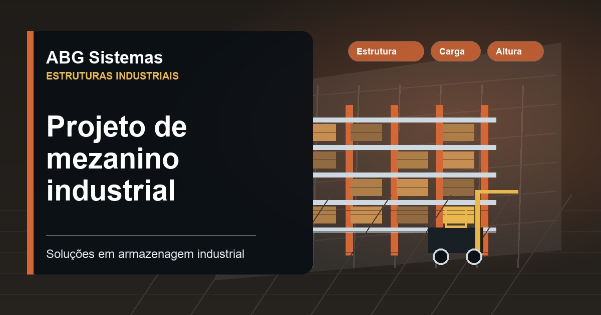 Projeto de mezanino industrial