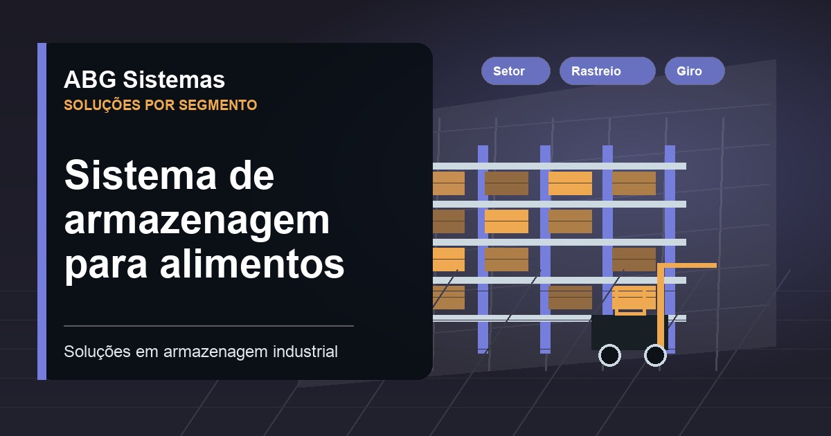 Sistema de armazenagem para alimentos