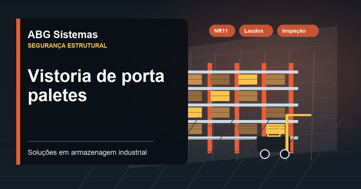 Vistoria de porta paletes